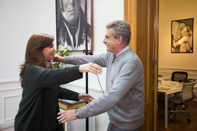 Agustín Rossi y Cristina Fernández de Kirchner