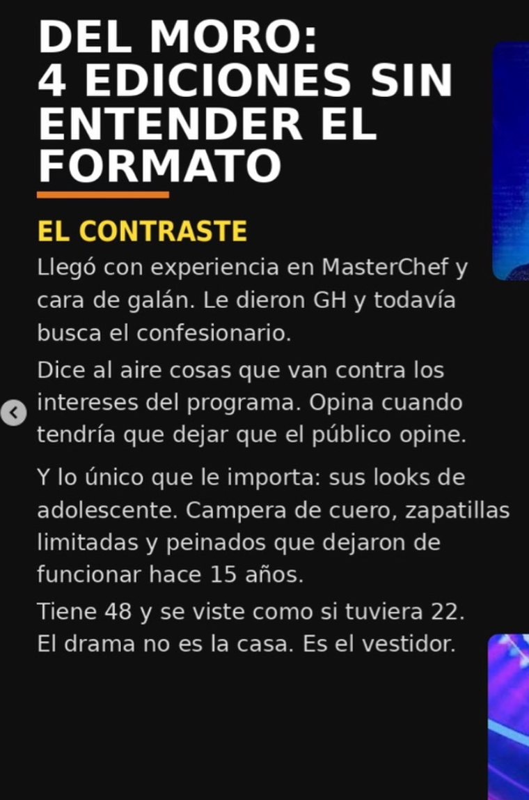 Rodrigo Lussich criticó duramente a Santiago del Moro. Rodrigo Lussich criticó duramente a Santiago del Moro.