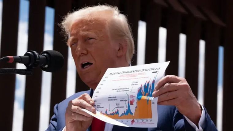 La migración fue el principal tema de campaña de Donald Trump. Foto: Getty Images