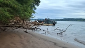 La Prefectura Naval Argentina y la Policía de Misiones desplegaron un intenso operativo para encontrar al hombre desaparecido tras el naufragio Foto: X
