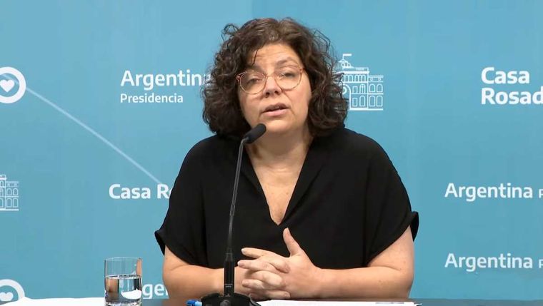 Carla Vizzotti, afirmó que pese al incremento en la cantidad de casos de faringitis no hay ninguna alarma. Foto: NA