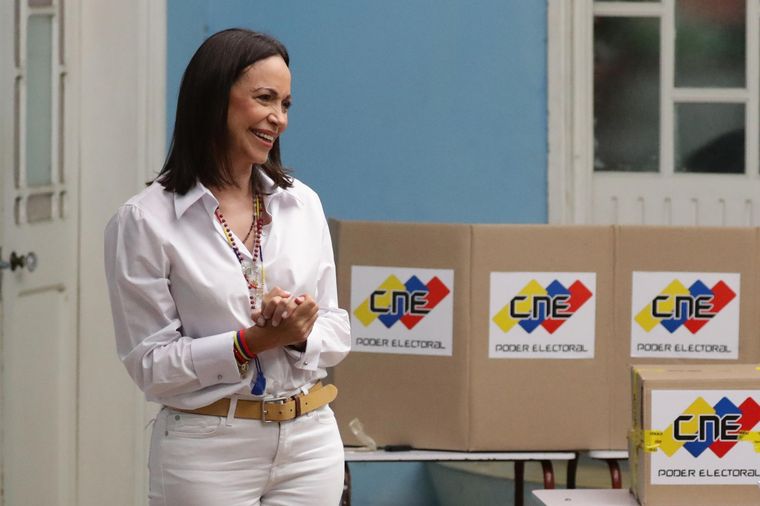 Machado, en tiempos de campaña en su país. Foto: EFE