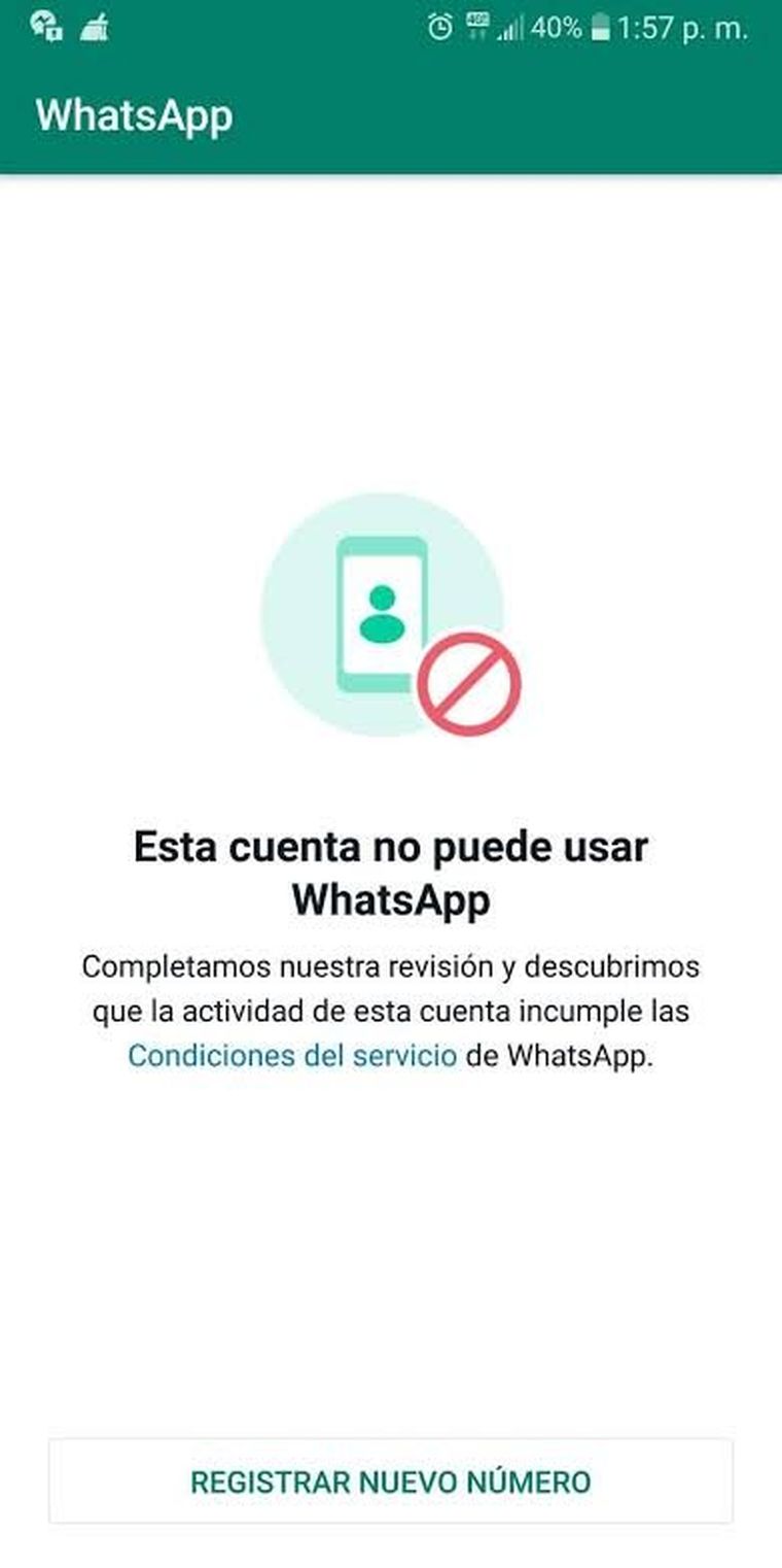 El aviso de WhatsApp informa que el bloqueo puede extenderse durante un día completo. El aviso de WhatsApp informa que el bloqueo puede extenderse durante un día completo.