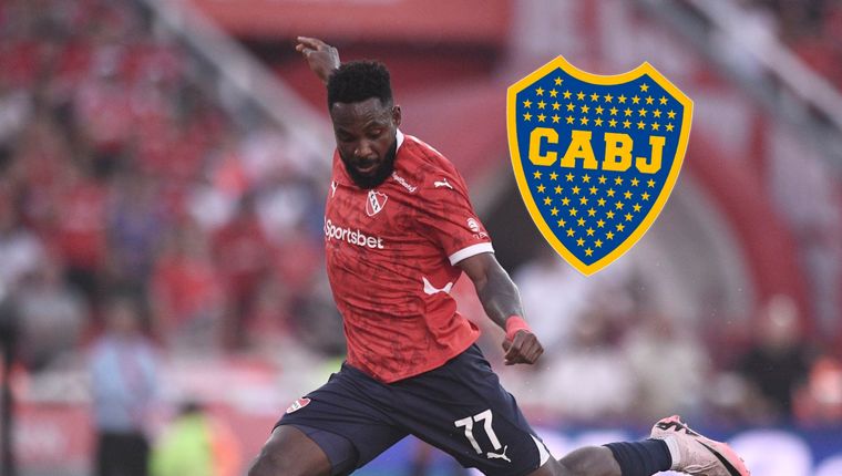 Álvaro Angulo calentó la previa del duelo ante Boca en la Bombonera. Foto: @Independiente y Paladar Negro