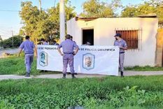 Policía trabaja en el lugar del hecho Foto: Formosa Diario Policía trabaja en el lugar del hecho Foto: Formosa Diario