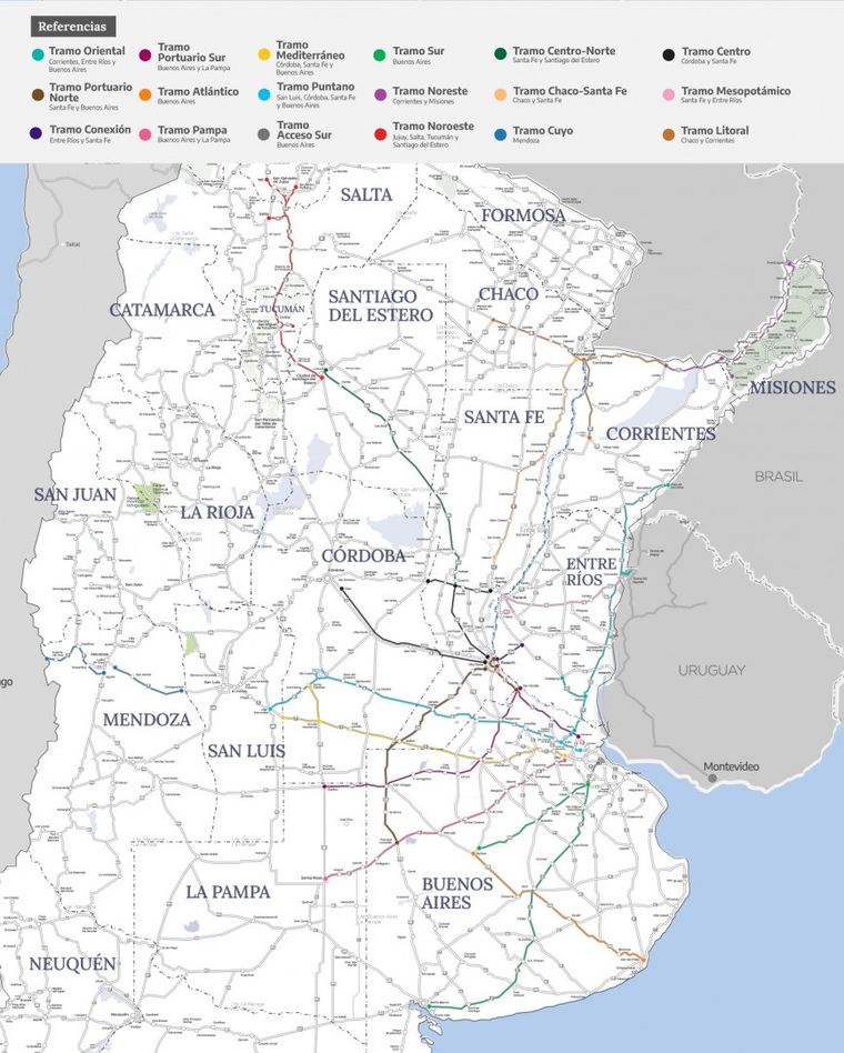 Las rutas que integran el plan de Las rutas que integran el plan de
