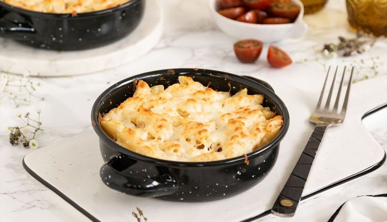 Macarrones con bechamel y queso sin horno. Foto: Nestlé Cocina (nestle.es=