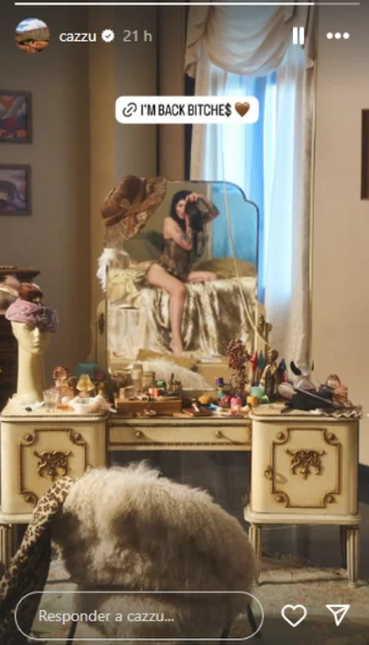 Cazzu compartió la noticia en redes sociales. Foto: captura de pantalla Instagram/ @cazzu. Cazzu compartió la noticia en redes sociales. Foto: captura de pantalla Instagram/ @cazzu. 