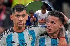 Cuti Romero y Enzo Fernández Los campeones del mundo se cruzaron en la Premier League e intercambiaron camisetas.