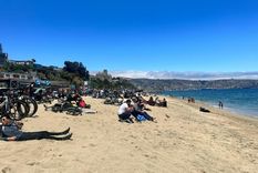 Para muchos fue una sorpresa observar una enorme cantidad de ciclistas en las playas de Viña del Mar. Foto: MDZ Para muchos fue una sorpresa observar una enorme cantidad de ciclistas en las playas de Viña del Mar. Foto: MDZ