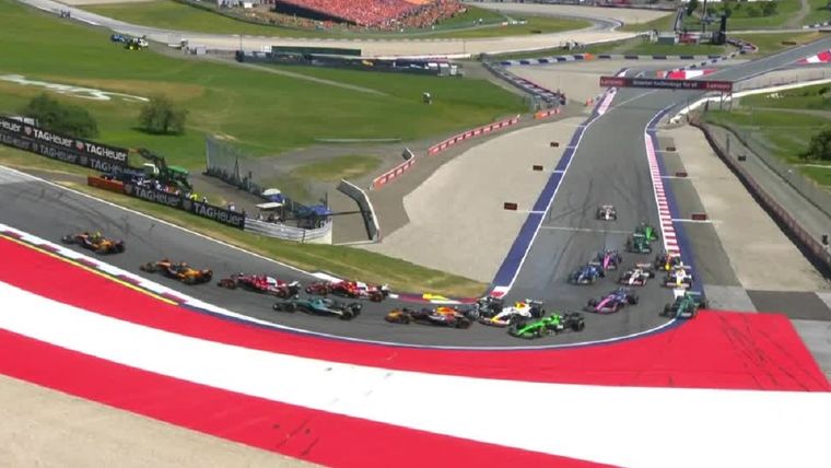 Verstappen y Antonelli, afuera en la primera vuelta del GP de Austria