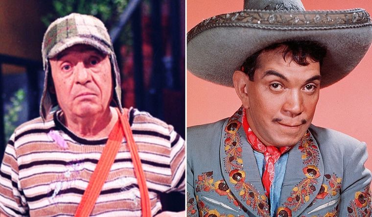 Chespirito y Cantinflas, dos icónicos artistas de la historia latinoamericana.