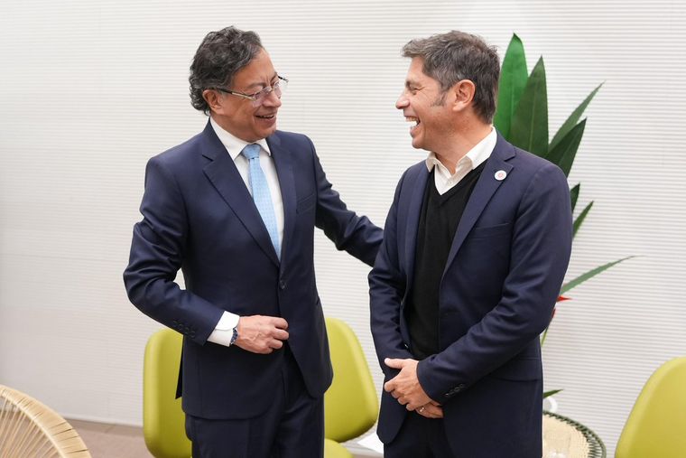 Gustavo Petro y Axel Kicillof reunidos en Barcelona, España- Gustavo Petro y Axel Kicillof reunidos en Barcelona, España-