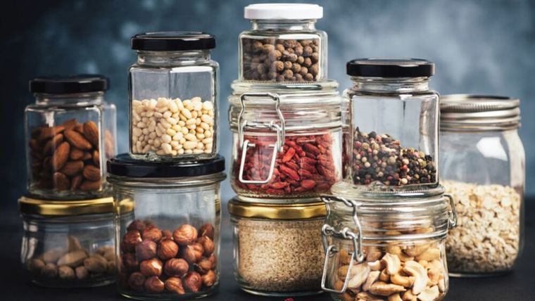 Muchas personas reutilizan los frascos de vidrio para guardar condimentos. Foto: Shutterstock