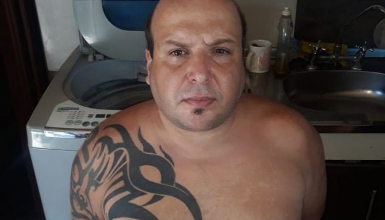 Diego Vildoza durante su última detención, en febrero de 2020. Foto: Archivo MDZ.