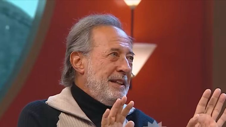 Guillermo Francella, en el centro de la atención. Foto: captura de video El Trece.
