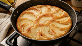 Pan de peras en sartén: una receta lista antes de que este el agua para el mate