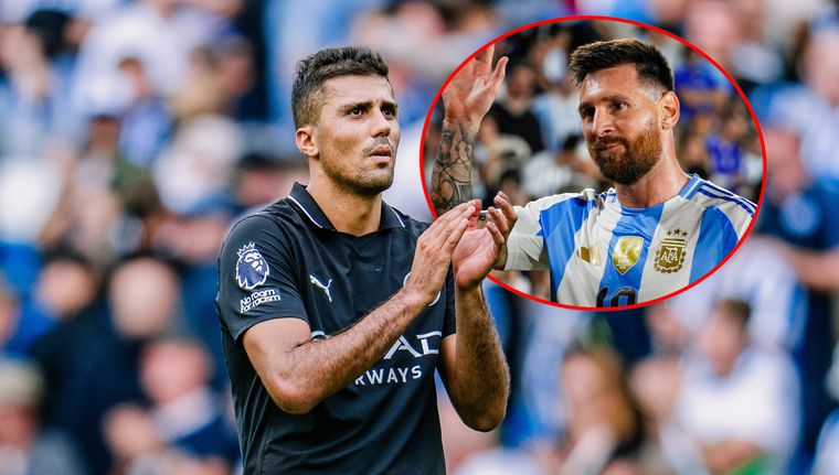 Rodri habló del mal momento que atraviesa Manchester City y referenció a Messi.