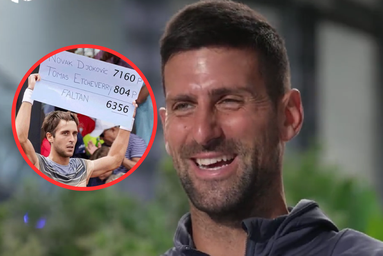 Djokovic habló sobre Etcheverry, el argentino que le descuenta puntos y próximo rival en Roma Foto: Tennis TV
