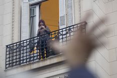 Cristina reapareció con un audio en la reunión de La Bancaria. Cristina reapareció con un audio en la reunión de La Bancaria.