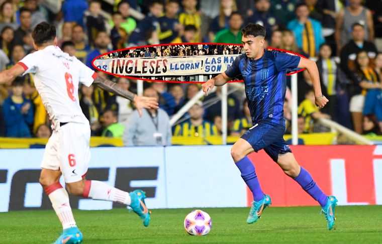 En el Rosario Central - Estudiantes, apareció un trapo con un mensaje muy fuerte en relación a la muerte de la reina Isabel II.