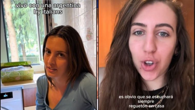 El video de las jóvenes italianas hablando de su amiga argentina es viral. Foto: Captura del video de TikTok