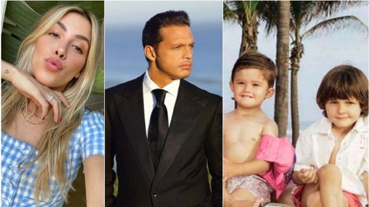 Luis Miguel junto a sus tres hijos Foto: Instagram