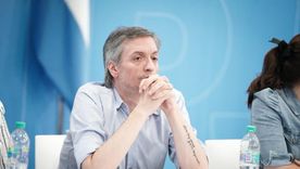 Máximo Kirchner en la sede del PJ