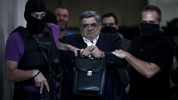 El líder de Amanecer Dorado, Nikolaos Mijaloliakos.