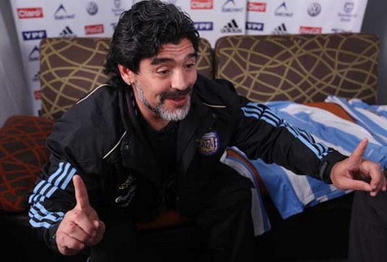 Diego, feliz y relajado. Foto: canchallena.com