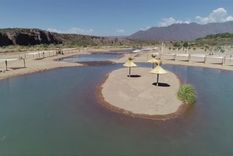 Las playas de Luján son una gran alternativa para refrescarse en verano en Mendoza Foto: Emetur