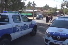 El operativo que se desarrolló en el barrio Los Fresnos de San Luis, donde ocurrió el doble filicidio. Foto: Imagen ilustrativa / captura de video
