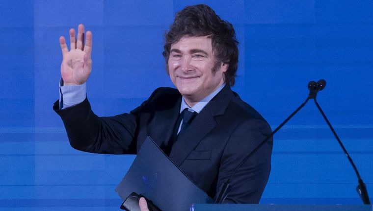 La figura de Javier Milei trasciende las fronteras argentinas. Foto: EFE