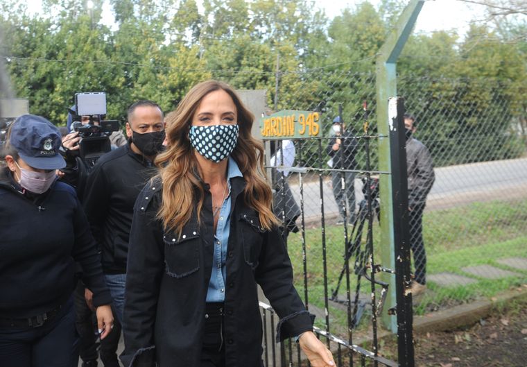 Victoria Tolosa Paz retomó la campaña electoral. Foto: Télam