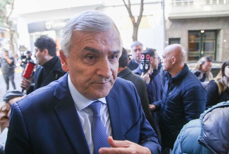 Gerardo Morales brindó una conferencia de prensa al término de la reunión. Foto: Noticias Argentinas