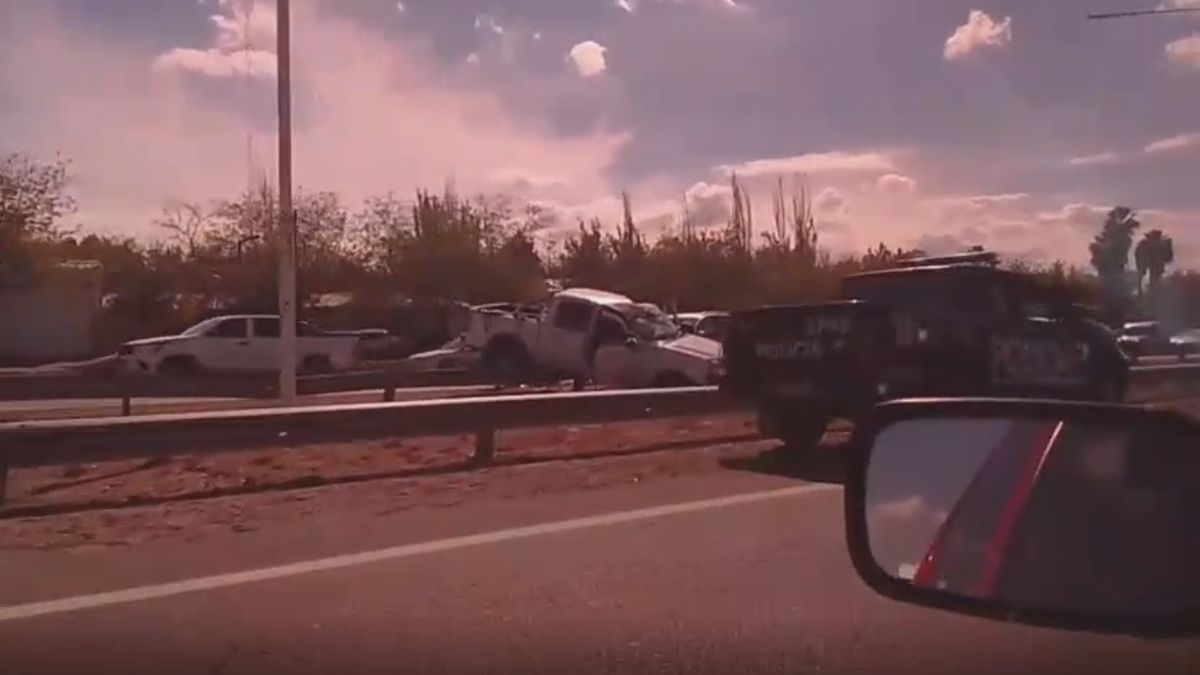 Aparatoso accidente en el Acceso Sur generó caos vehicular