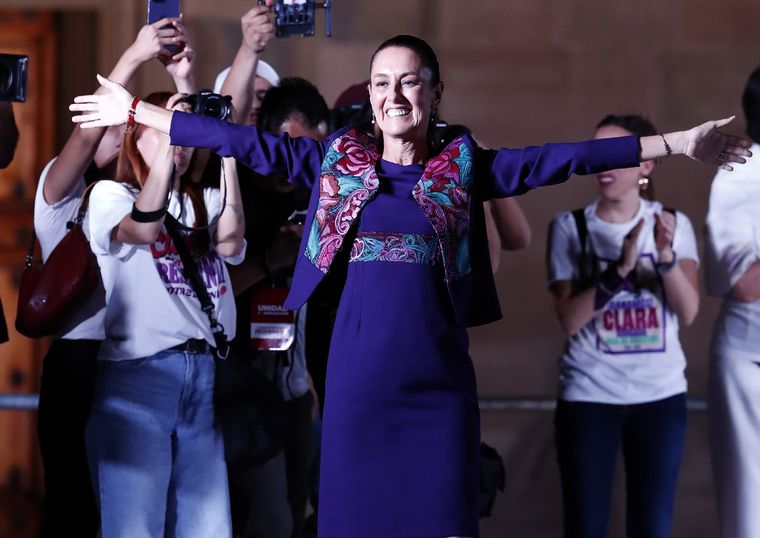 Conocemos de cerca el estilo de la nueva presidenta mexicana, Claudia Sheinbaum Foto: EFE/Mario Guzmán