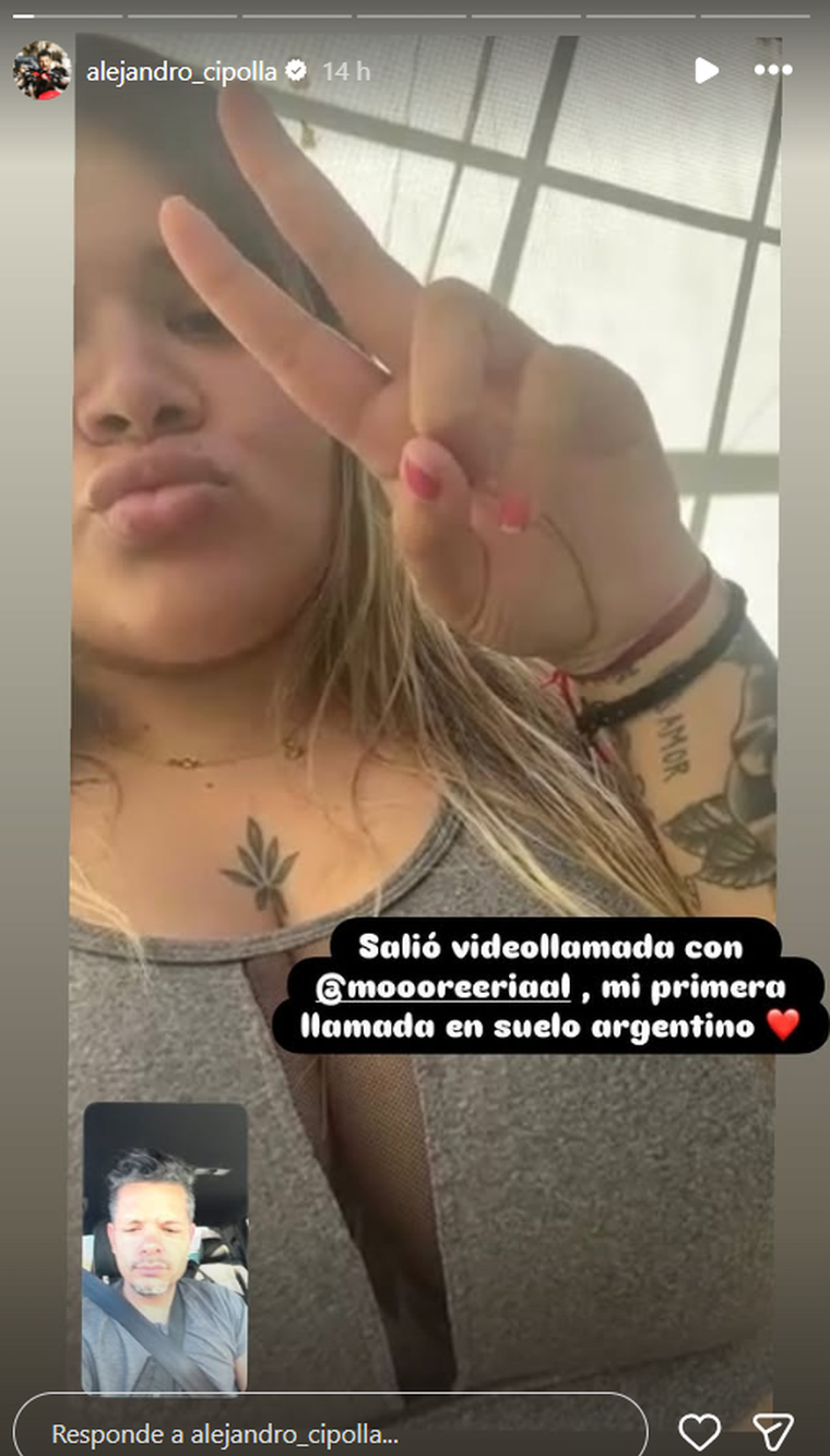 Morena Rial desde la cárcel charlando con Alejandro Cipolla. Morena Rial desde la cárcel charlando con Alejandro Cipolla.