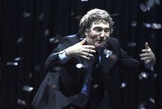 El presidente Javier Milei durante su acto en el Luna Park Foto: Juan Mateo Aberastain/MDZ