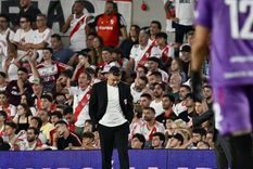 Gallardo y una pregunta en conferencia que desató su enojo. Foto: NA Gallardo y una pregunta en conferencia que desató su enojo. Foto: NA