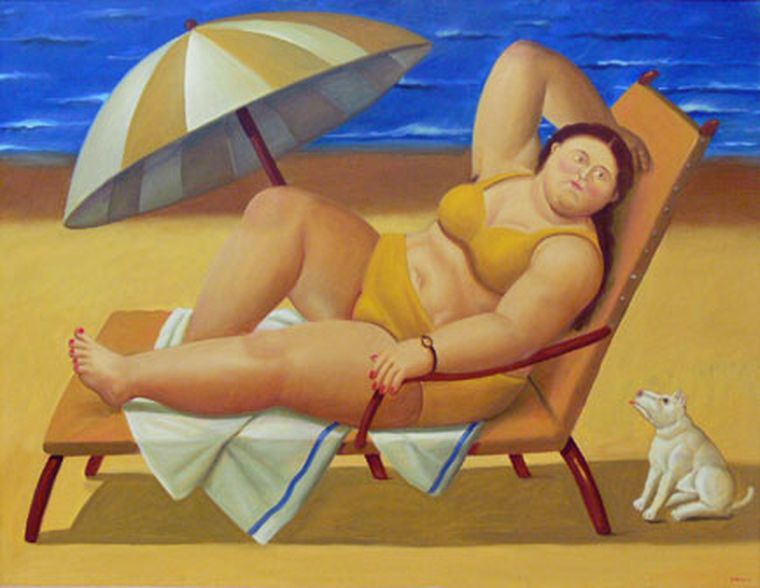 La pintura de Fernando Botero. Foto: Fernando Botero