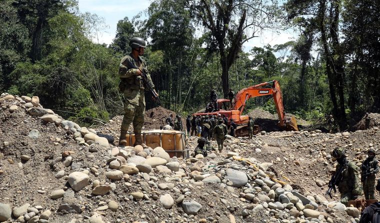 minería ilegal Amazonía La minería ilegal está golpeando muy duro a la Amazonía. Foto: EFE
