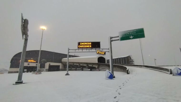 Así está este sábado el cruce internacional Foto: Osvaldo Valle