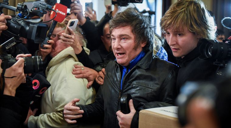 Javier Milei habló sobre los saqueos que se registraron en Mendoza Foto: NA