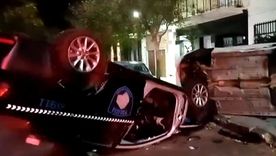 El incidente ocurrió en el barrio porteño de Palermo. El agente de la Policía de la Ciudad fue derivado con politraumatismos al Hospital Fernández. Foto: Captura de video