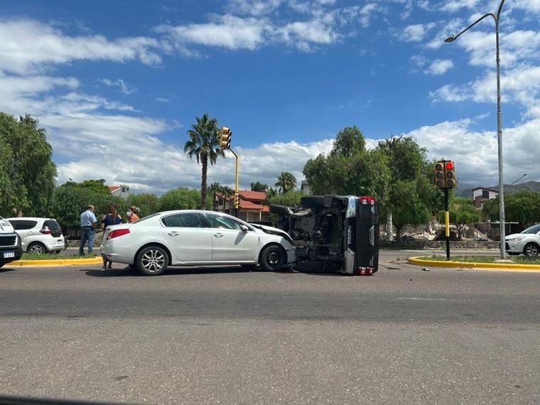 El choque se produjo en la Avenida Champagnat