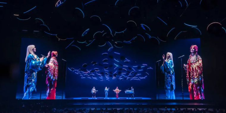 Los hologramas de ABBA recrean la apariencia, gestos y movimientos de los músicos suecos en 1979