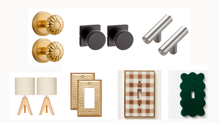 Ejemplo de modelos de manijas, tapas de interruptores de luz e iluminación, que pueden ir en reemplazo de los que ya existen en casa. Ejemplo de modelos de manijas, tapas de interruptores de luz e iluminación, que pueden ir en reemplazo de los que ya existen en casa.