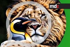 El abrazo del león y el pingüino, reflejo de los acuerdos en el Congreso. El abrazo del león y el pingüino, reflejo de los acuerdos en el Congreso.