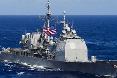 El buque USS Chancellorsville fue echado por China. Foto: Seaforces.